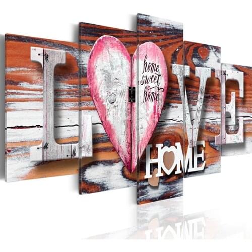 HOMFUN 5pcs Full Square/Round Drill 5D DIY Diamond Painting "flower" Multi-picture Combination Embroidery 5D Decor A15348