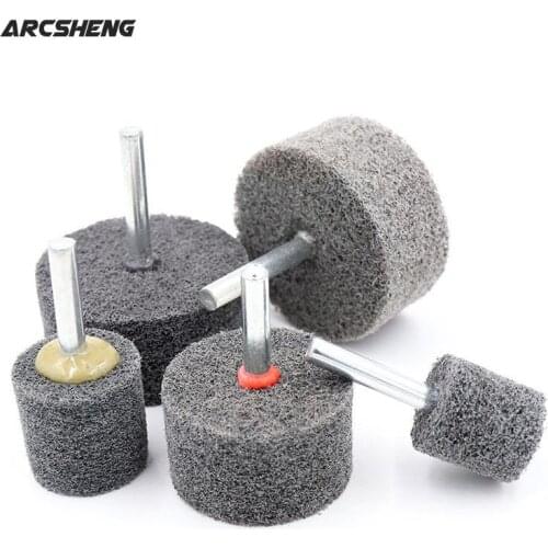 1Pc 6mm Shank Fiber Nylon Special Mounted Point Grinding Head for Mould Finish Polish Grinder Rotary Tools