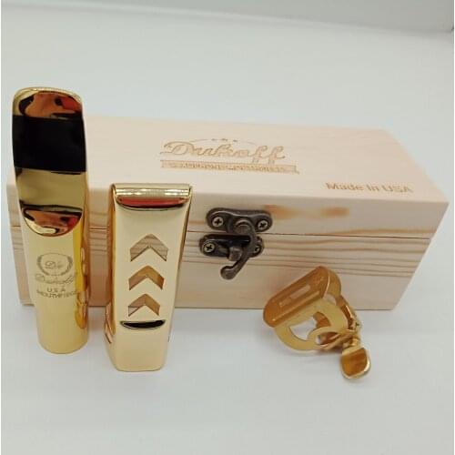 New De Xin Tenor Soprano Alto Saxophone Metal Mouthpiece Professional Advanced Sax Mouthpiece Accessories Gold Plating