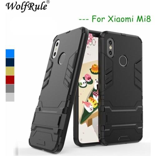 Anti-knock Case For Xiaomi Mi 8 Cover Soft Rubber + Hybrid Plastic Case For Xiaomi Mi 8 Phone Cases For Xiaomi Mi8 Mi 8 Shells