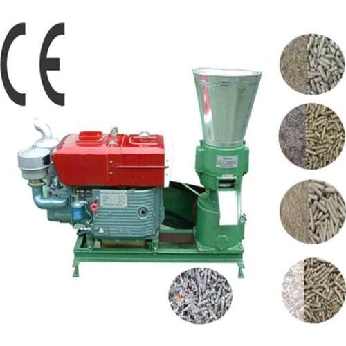 Manual KL200A 15HP Diesel Engine Pellet Mill Feed / Wood Pellet Mill Machine Pelleting Machine