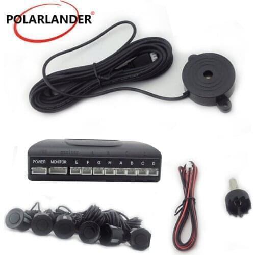 Radar Detector System Kit 12V BEBE sound Alarm 6 Sensors Monitor Auto Reverse Indicator Probe Car Parking Sensor