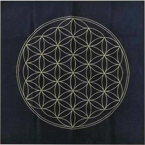 Tarot Card Table Cloth The Flower of Life Crystal Lattice Tarot Card Tablecloth Board Game