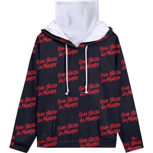 Letters Sweatshirts Anuel AA 3D Hoodies Men Women Harajuku Pullover Hoodie Anuel AA 3D Streetwear Hoody Tops with Headscarf Sets