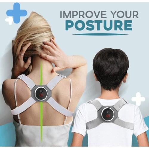 Brace Straightener Correction Trainer Back Support Adjustable Back Straightener Smart Sensor Vibration Reminder Function #G3