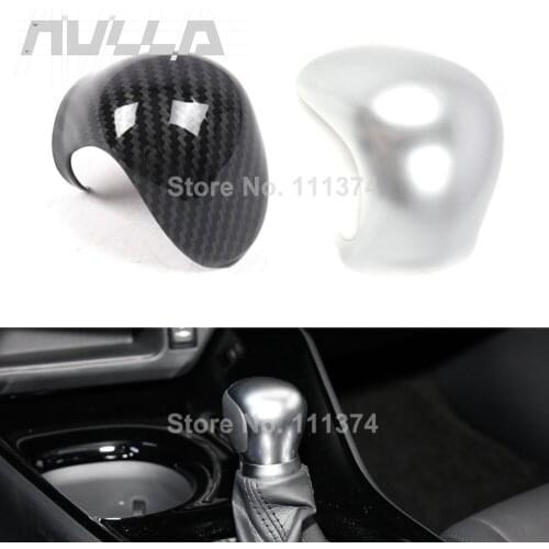 Chrome Gear Shift Knob Head Frame Cover For Toyota C-HR CHR 2018 2019 2020 Car Detector Carbon Look Stick Styling