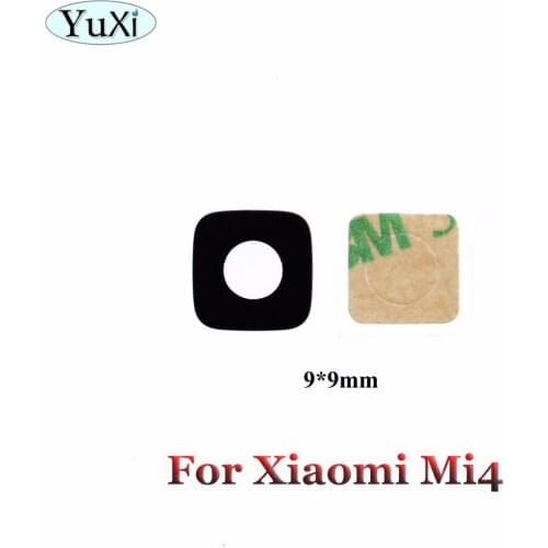 YuXi 1pcs For Xiaomi 4 mi4 mi 4 Glass Material Rear Back Camera Lens Cover Replacement Repair Spare Parts