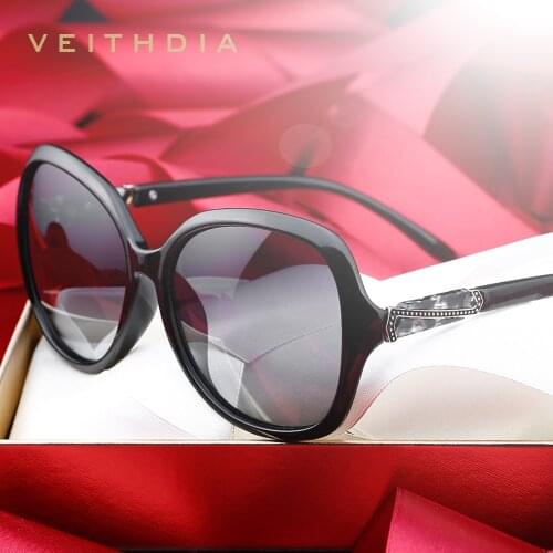 VEITHDIA Womens Sun glasses Polarized Gradient Lens Luxury Ladies Designer Sunglasses Eyewear Accessories For Women 3023