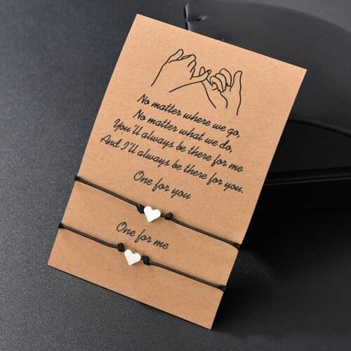 YADA new Adjustable mini Heart Charm Bracelets&Bangles For Women Rope Weave Bracelets Friendship Jewelry Pulseras Mujer BT200230