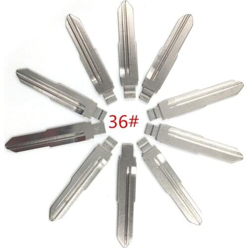 10pcs/lot Type 36# Metal Blank Uncut Flip KEYDIY/VVDI/JMD Remote Key Blade