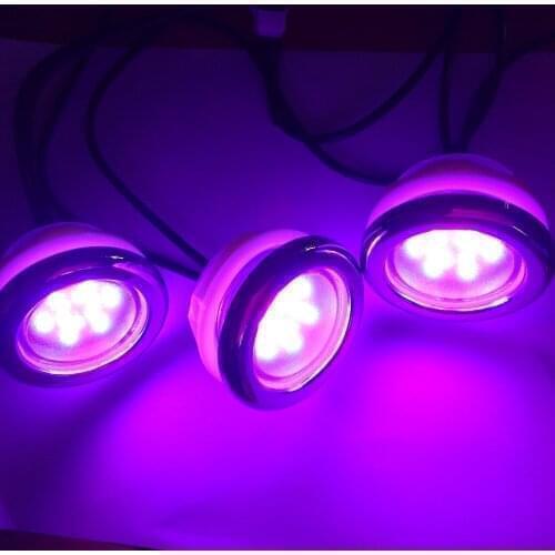 100pcs waterproof RGB Underwater LED Spa Lamp Jacuzzi Bathtubs Light With 25 Controller And 25 Adapter Whirlpool Pond lamps And