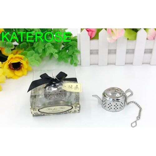 12PCS Kitchen Supplies Stainless Steel Teapot Tea Infusers Wedding Tea Strainer Favors Bridal Shower Favors