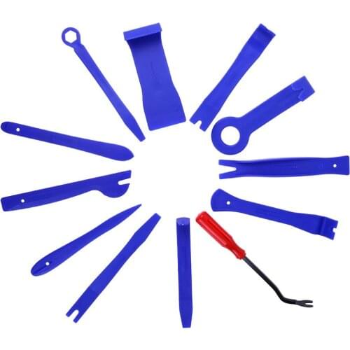 12-Pack Repair Removal Tool Kit Automotive Trim Auto Clip Fastener Remover Pry Tools Set