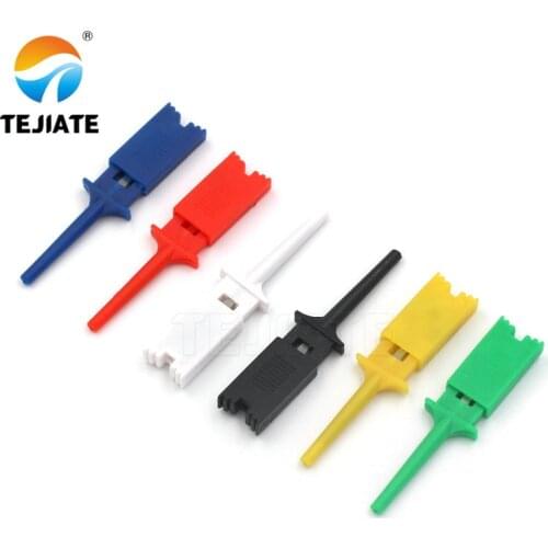 12ps Test Hooks Clips for Logic Analyzers Logic Test Clip Red Black Yellow Green Blue White Flattening Test Flat Hook Connection