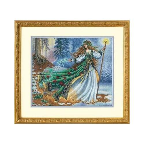 25-DIM35173 forest spirit (14 ct) Counted Cross Stitch 11CT 14CT 18CT DIY Cross Stitch Kits Embroidery Needlework Sets