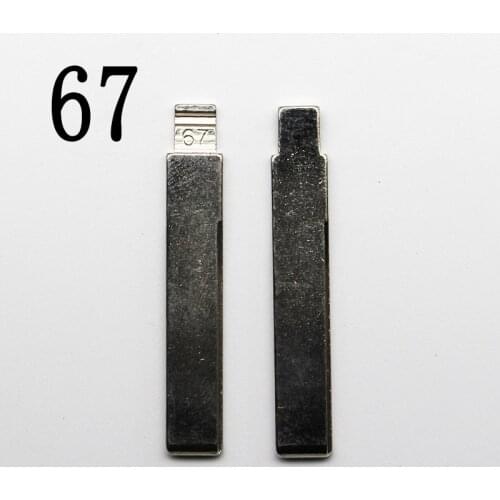 #67 Metal Blank Uncut Flip Remotes Flip Blade 67# for KD/VVDI/JM Remote Key NO.67 HU92 HU92RTE Uncut Blade for BMW