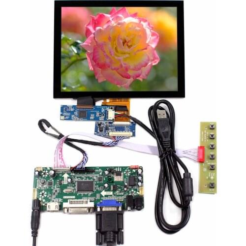 8" EJ080NA-04C 1024x768 8inch Capacitive Touch LCD Screen HD MI DVI VGA AUDIO LCD Controller Board VS080TC-A1