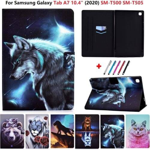 2020 Tablet Case for Samsung Galaxy Tab A7 10.4 SM-T500 T505 Tablet Animal Stand Cover for Samsung Galaxy Tab A7 10.4 2020 Case