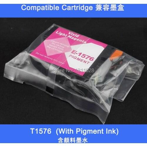 INK WAY 3 PACK Vivid Light Magenta ink cartridge with pigment ink for Epson Stylus Photo R3000,T1576 VLM Cartridge