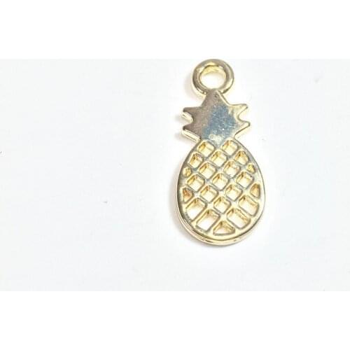 Eruifa 20pcs 12mm Nice Shiny Alloy Pineapple Wholesales necklace,earring bracelet jewelry DIY handmade 2 colors,L&N free