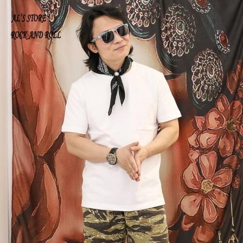 AL6137 Buy 1 & Get 2 RockCanRoll Asian Size Super Quality 300GSM 10.6oz Heavy Casual Tee Soft Thick Cotton T Shirt 19 Colours