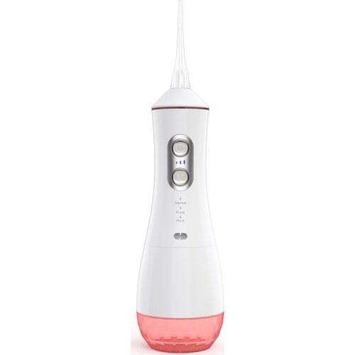 Oral Irrigator Portable Water Dental Flosser USB Rechargeable 9 Modes IPX7 320ML Water for Cleaning Teeth With 4 Jet