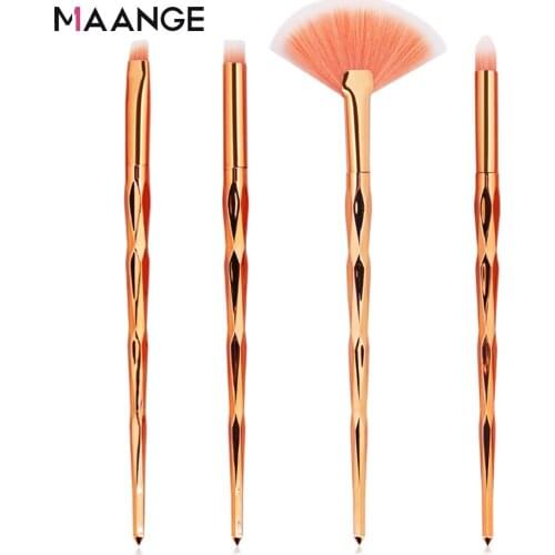 MAANGE Pro 4 pcs/set Eye Makeup Brushes For Eye Shadow Eyebrow Line Concealer Blending Make up Brushes 8 countries free shipping