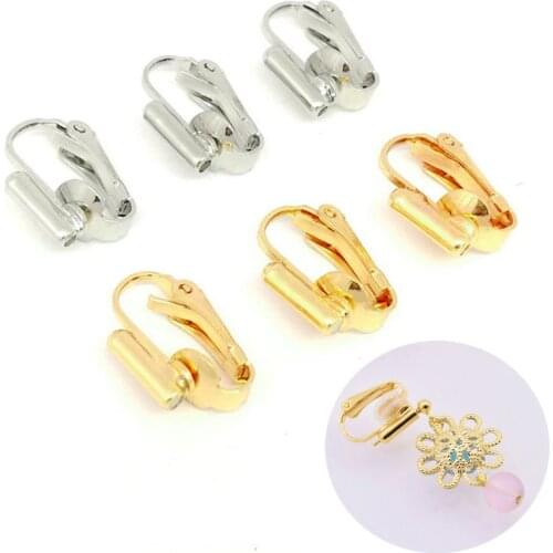 10Pcs Earring Converters Turn Any Pierced Earrings Into Clip-On Jewelry Findings