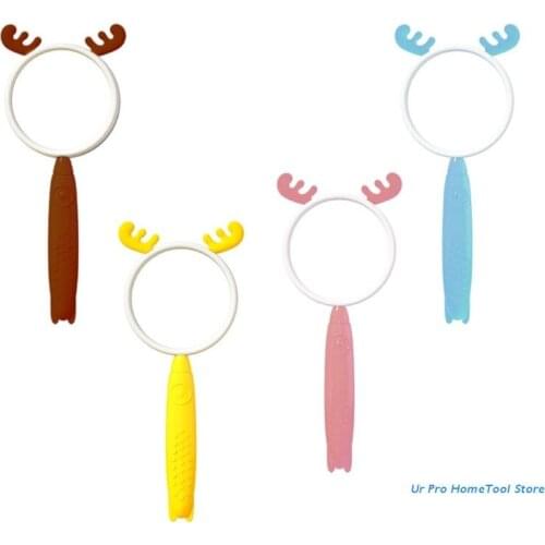 Creative Gift Magnifying Glass Plastic Stand Magnifier High-Grade Optical Lens M17E