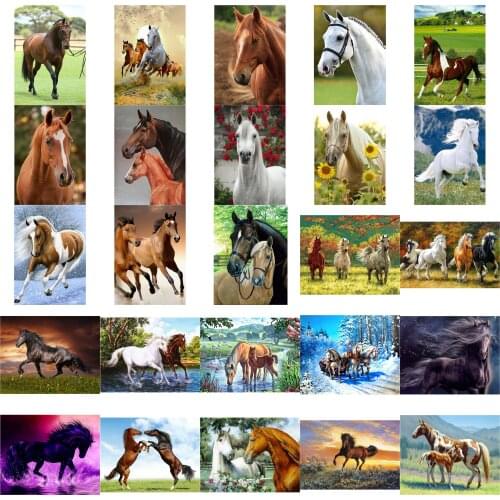 Horses styles cross stitch kit people 18ct 14ct 11ct count print canvas stitches embroidery DIY handmade needlework