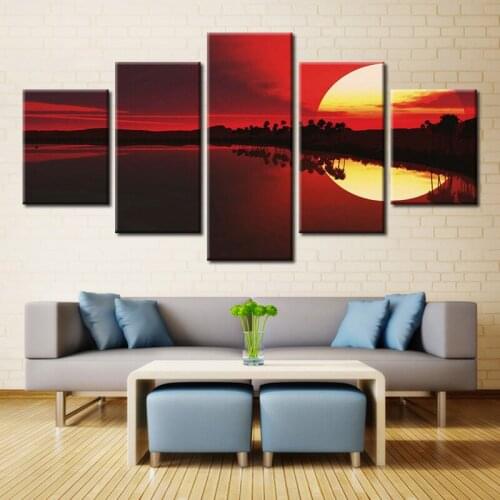 Hot Sale Sunset Beach Sea Wave Landscape Oil Painting Canvas for Living Room & Home Decor Wall Art Best Gifts Housewarming