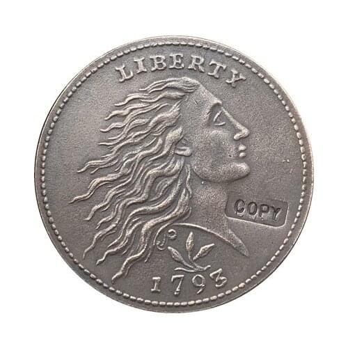 Wholesale 1793 WREATH LEAF CENT COPY 100% coper manufacturing
