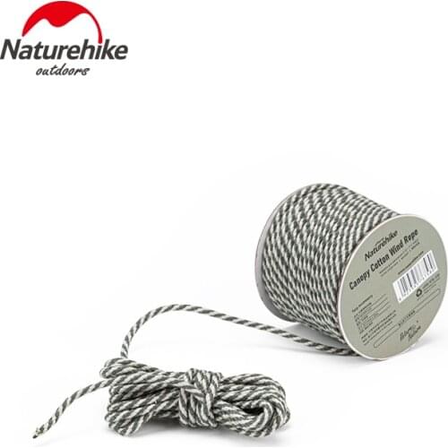 Naturehike Camping Ultralight Wind Rope 4.5mm Outdoor Windproof Cotton Rope Multifunction Tent Sun Shelter Accessories 30/20M