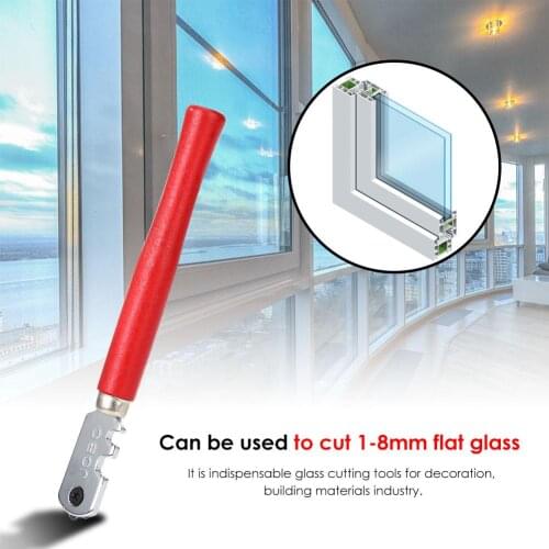 Professional Portable 130mm Diamond Tipped Glass Tile Cutter Sharp Knife Wheel Blade Window Craft Hard Alloy Hand Cutting Tool