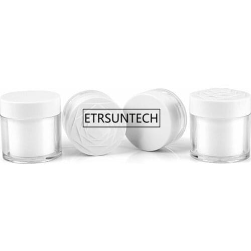 20g 30g 50g Empty Makeup Cosmetic Face Cream Jar Pot Bottle Acrylic Container with Rose Cap Portable Box F20171044