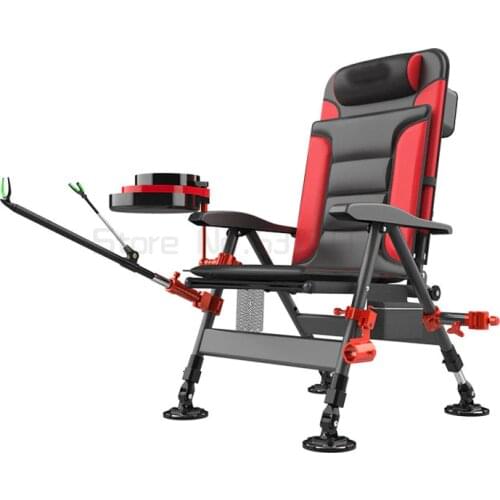 Fishing chair multifunctional reclining folding portable seat wild fishing all terrain platform fishing chair fishing chair