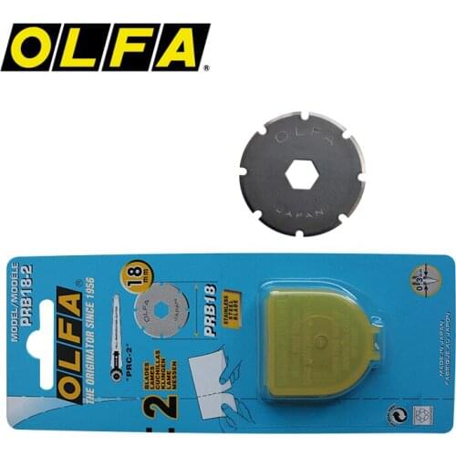 OLFA PRB18-2 Rotary Knife Replacement Blades 18mm Utility Cutter Blades for PRC-2, RTY-4