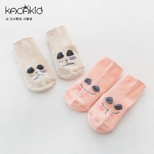 Kacakid Super Cute Kids Animal Theme 3d Eye Pattern Newborn Baby Anti-slip Footwearleg Warmer Baby Socks Meias