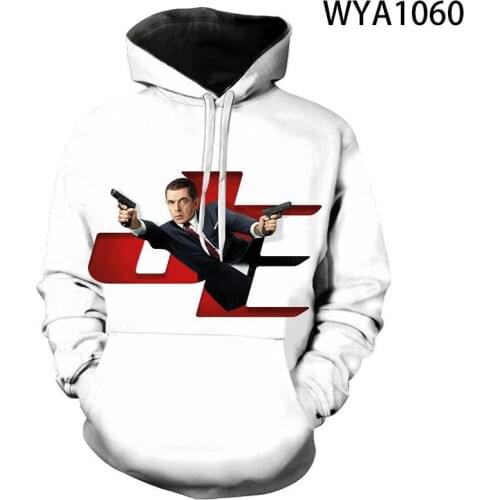 Johnny English Strikes Again Movie Sweatshirts 2020 Men Women Children 3D Hoodies Funny Mr Bean Boy Girl Kids Pullover Hoodie