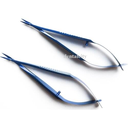 Vannas Capsulotomy Scissor 102mm Titanium alloy ophthalmic surgical instrument