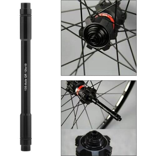 Bicycle Wheel Fork Axle 12mm Front Thru Axle to 10mm Quick Release Skewer