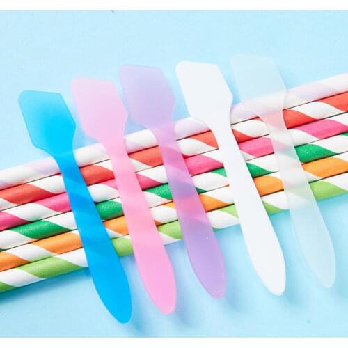10pcs Mini Cosmetic Spatulas Face Cream Makeup Mask Spoon Cosmetic Beauty Scoop DIY Make Up Tools