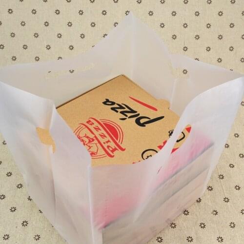 100pcs pizza portable bag,Baking packaging,transparent cake box bag,food packaging bag,Four sizes for your choice.Free shipping