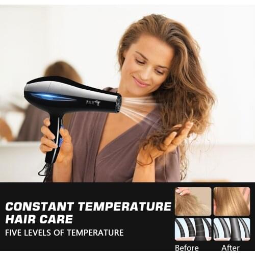 1200W Professional Electric Hair Dryer Hairdryer with Diffuser Concentrator Combs Manicure Kit for Home Hair Salon EU Plug
