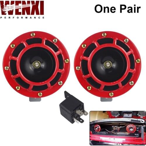 2pcs 12v 115DB Super Loud Compact Electric Blast Tone Air Horn Kit For Motorcycle Car WX-LB31