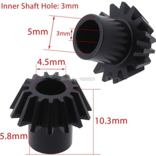 2pcs Upgrade A949-24 Diff Bevel Pinion 15T Driving Gear Parts For Wltoys 1/18 A949 A959 A969 A979 A959-B A969-B A979-B RC Car