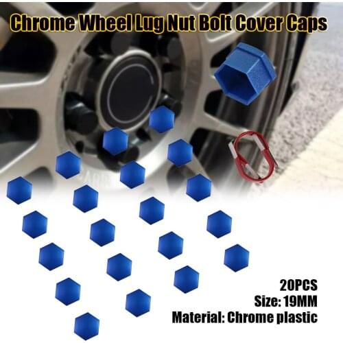 20X wupp Nuts & Bolts caps for bolts 19mm jdm fairing wheel bolt caps nipple cap nut cover lugs Protector Plastic Jun17