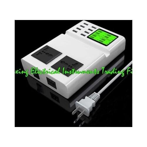 8-port USB charger head phone ipad intelligent display multi-port multi-function mobile phone universal socket +dual AC output