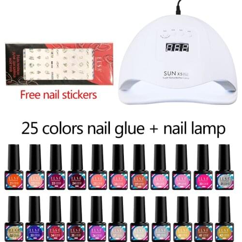 Electric Nail drill Nail Tools Set 54W UV Lamp Nail drying Nail Set With Multiple nail polishes nail Gel Polish Kit Manicure Set