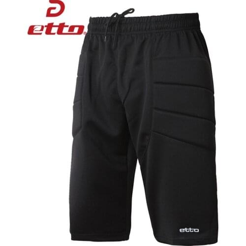Etto 2018 New Professional Men Soccer Football Goalkeeper Shorts Uniform Futbol Training Tracksuit Sports Short Trousers HUC016